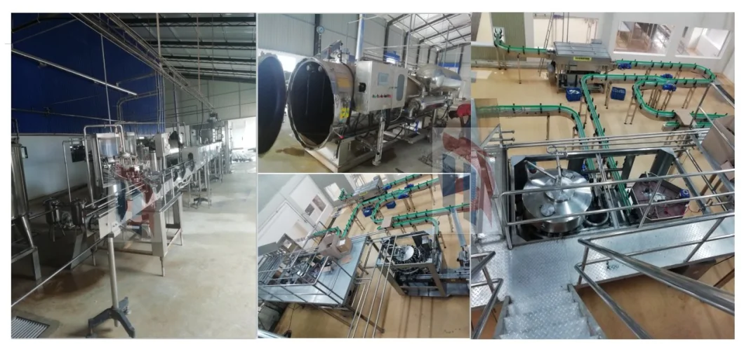 Industry Use China Factory Supply Stainless Steel Tunnel Continuous Spray Sterilizer Cans Bottle Sterilizer and Cooler